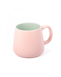 Pink porcelain mug