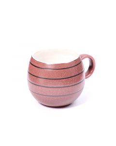 Burgundy porcelain cup