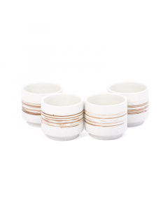 A set of ceramic cups, 4 pieces, 200 ml