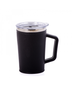 Preserve mug with transparent cover black 400 ml